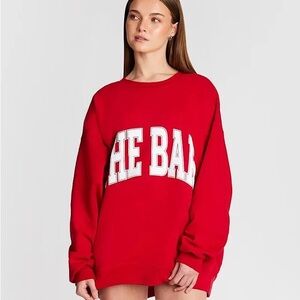 The Bar Varsity Sweatshirt Ruby